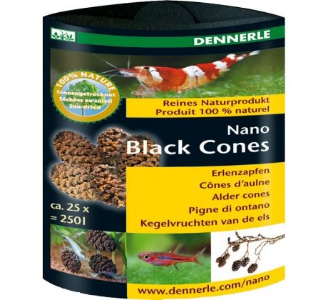 Dennerle Black Cones 25 ks - Jelšové šišky