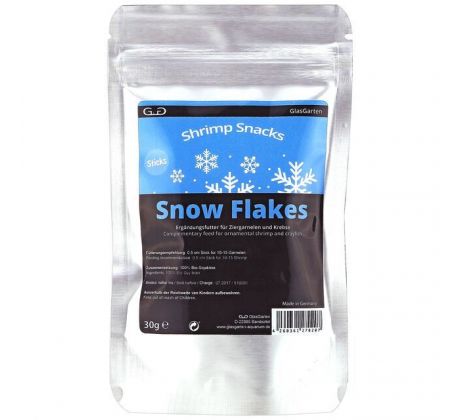 GlasGarten Shrimp Snacks Snow Flakes 30g