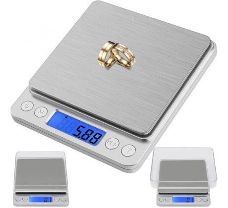 Vrecková digitálna váha 500g/0,01g